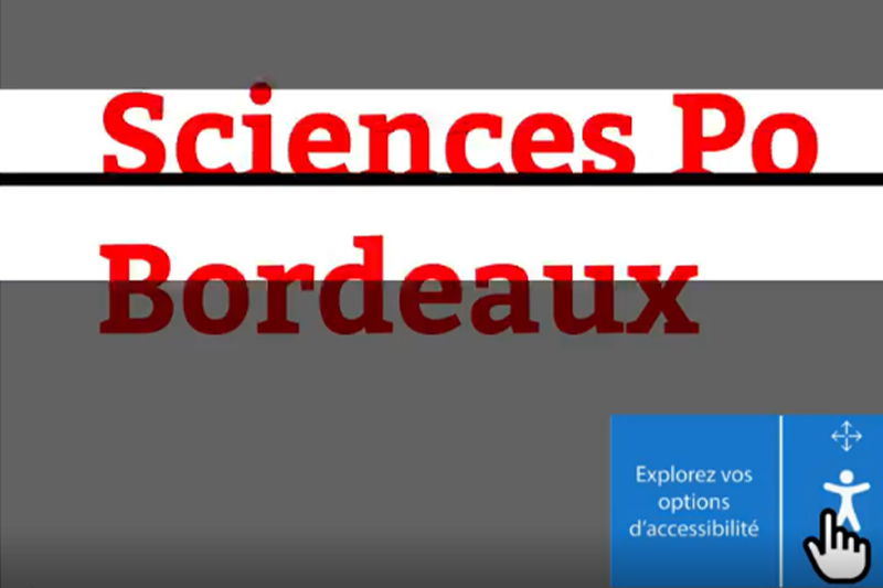 Accessibilté du site internet de Sciences Po Bordeaux